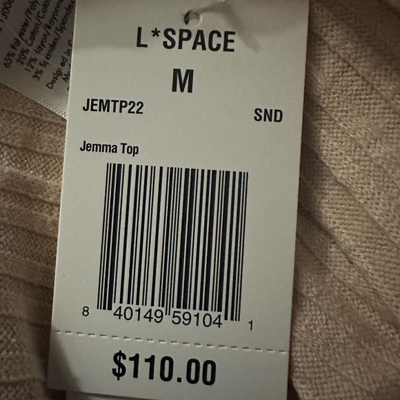 L*Space Jenna Top. New with tags. - Picture 5 of 7